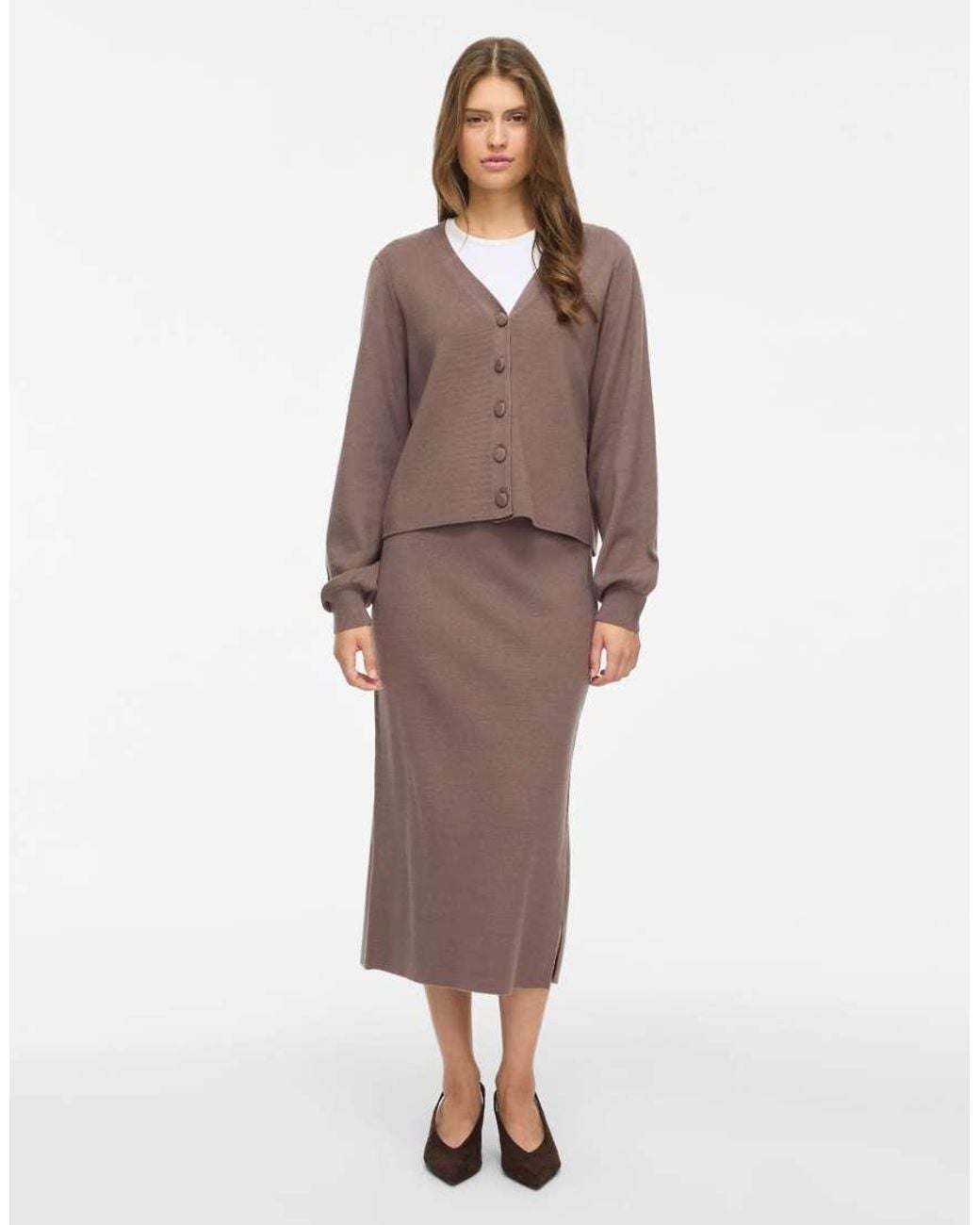 Vila Brown Knitted Cardigan