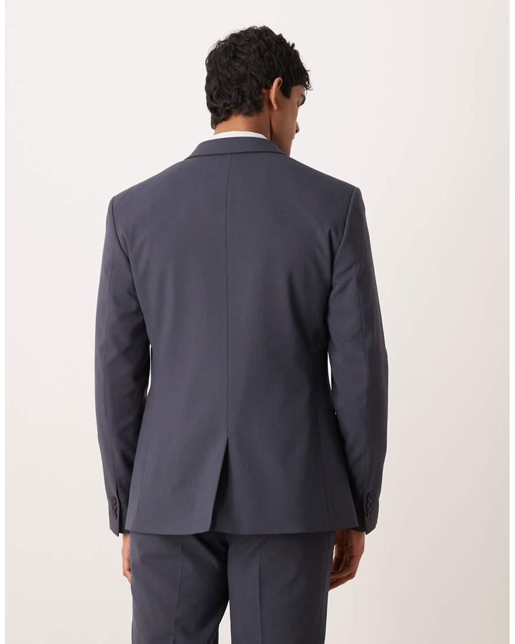 ASOS Blue Slim Suit Jacket for men