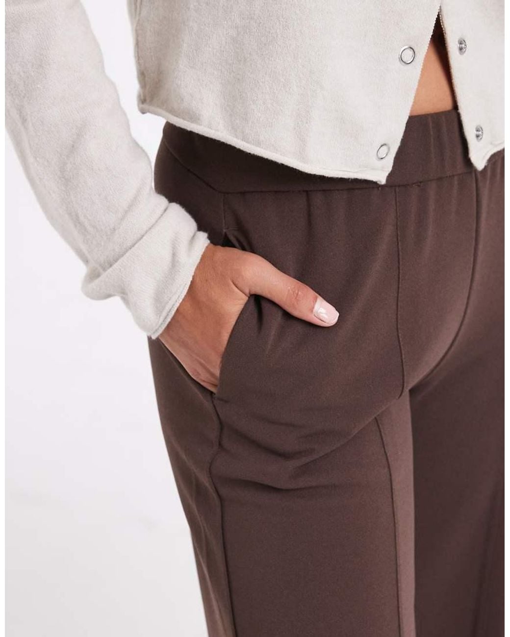 JJXX Brown Wide Leg Trousers