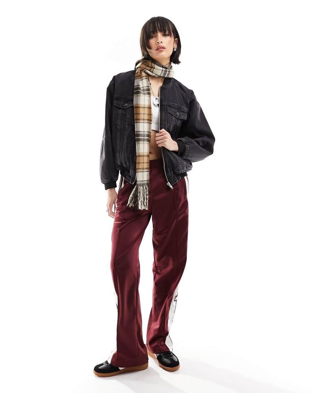 ONLY Gewatteerd Denim Bomberjack in het Black