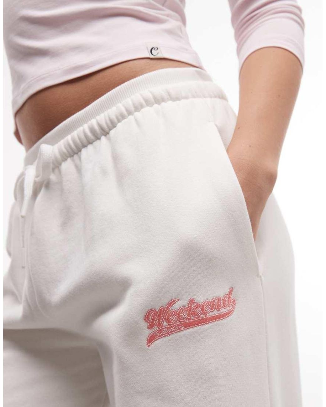 ASOS White Weekend Collective Wide Leg Joggers