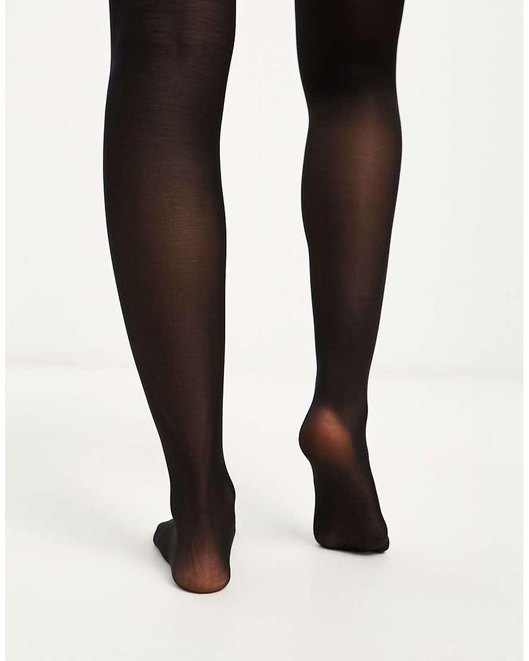 Pieces Black 2 Pack 20 Denier Tights