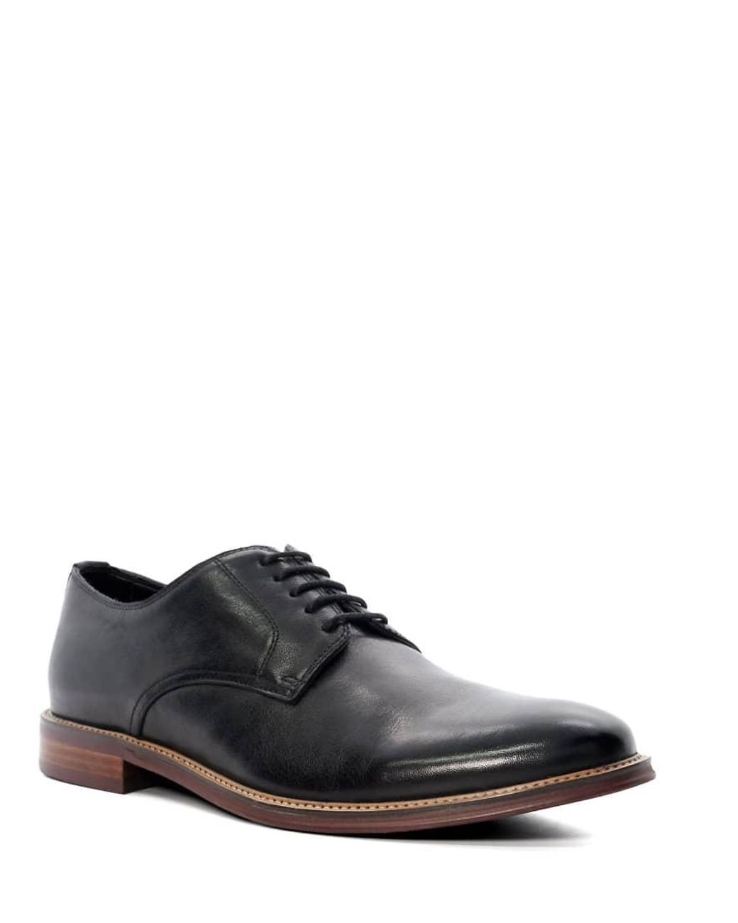 Dune Black Wide Fit Stanley Brogues for men