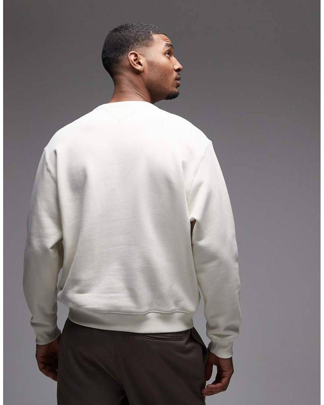 Tommy Hilfiger Gray Heritage Crest Crewneck Sweatshirt for men
