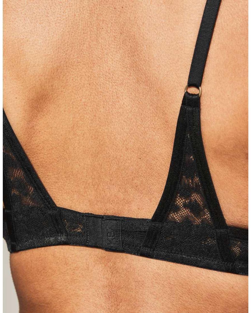 KBX Black Zadie Non Padded Plunge Bra