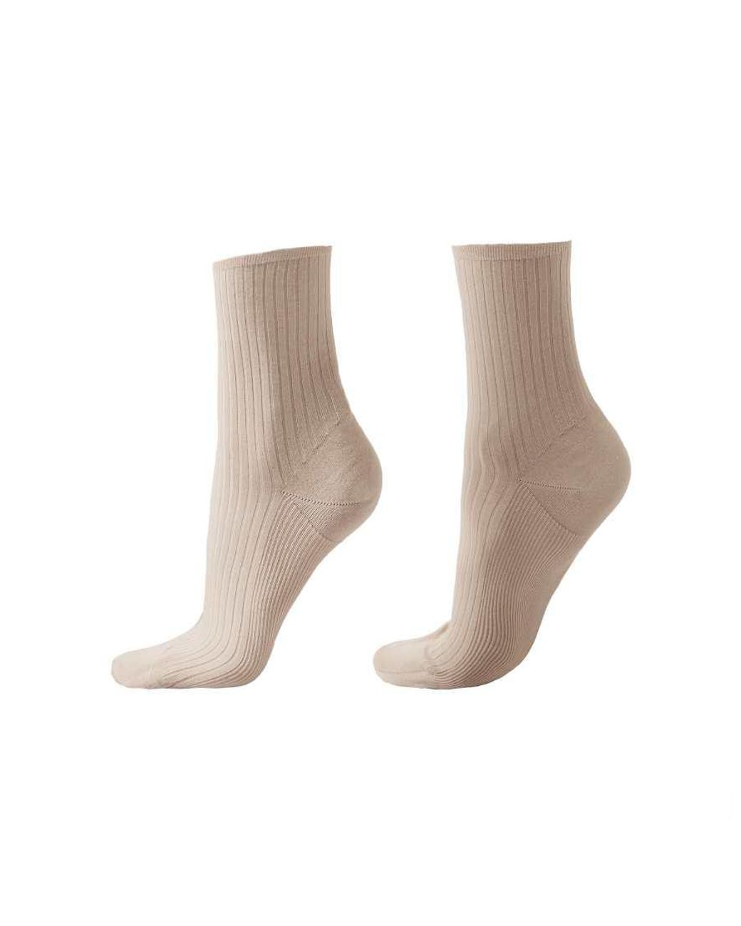Calzedonia Natural Ribbed Short Socks