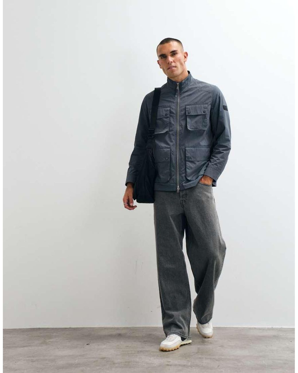 Barbour Blue Course Showerproof Jacket for men