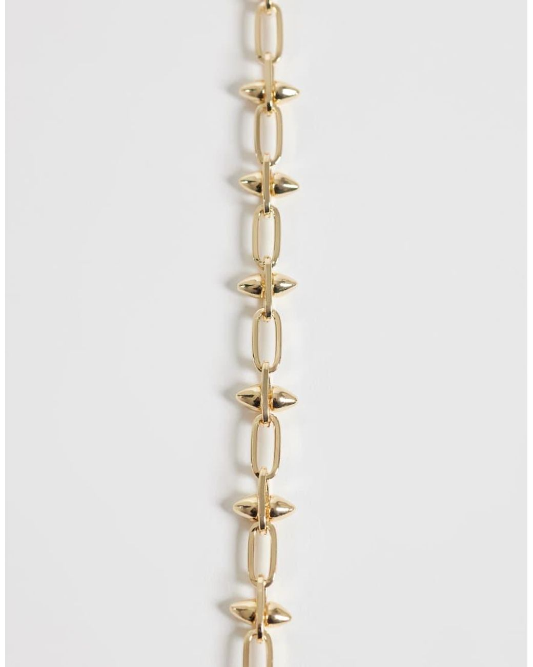 Reclaimed Vintage Metallic Unisex Chain Link Bracelet