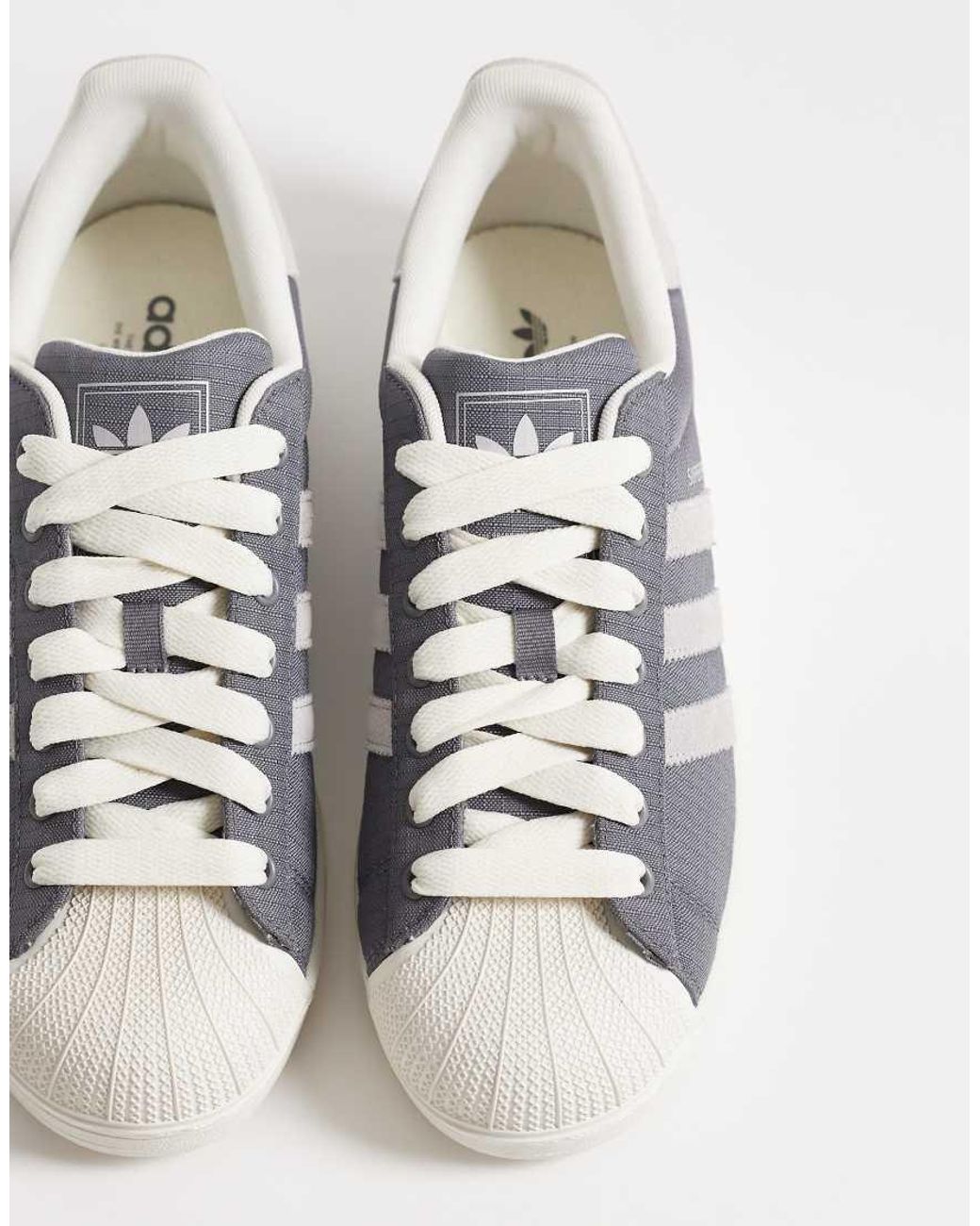 Adidas Originals Gray Superstar Ii Trainers