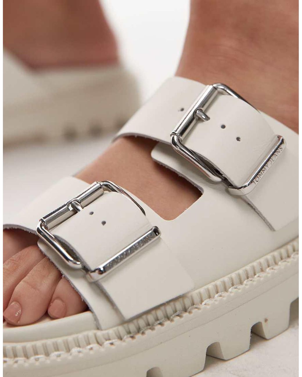 Tommy Hilfiger Multicolor Double Strap Buckle Sandal