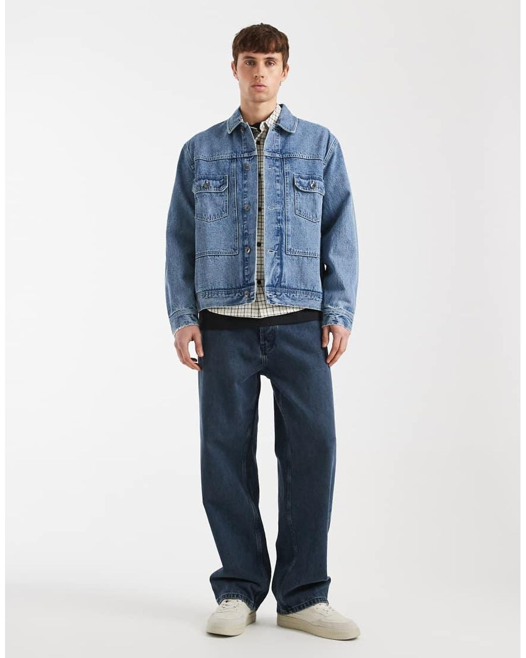 Redefined Rebel Blue Abel Denim Jacket for men