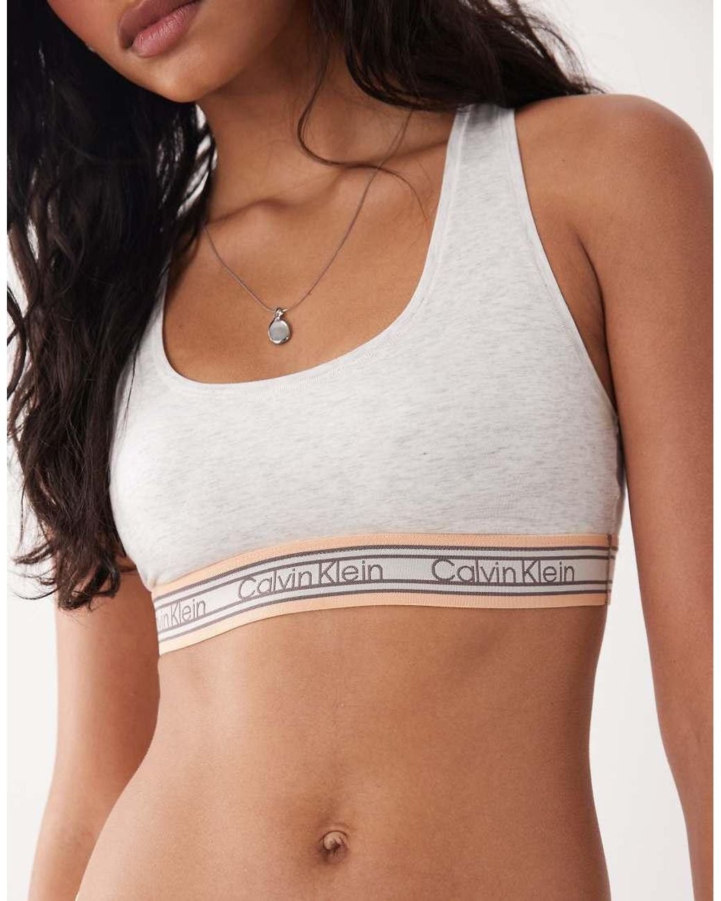 Calvin Klein Brown Icon Cotton Modal Unlined Bralette