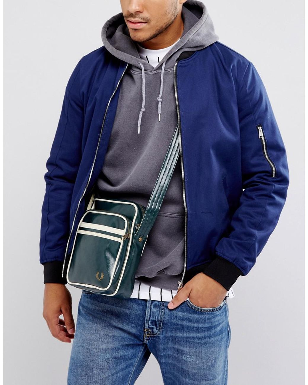 Fred Perry Flight Bag Ivy in Green for Men | Lyst