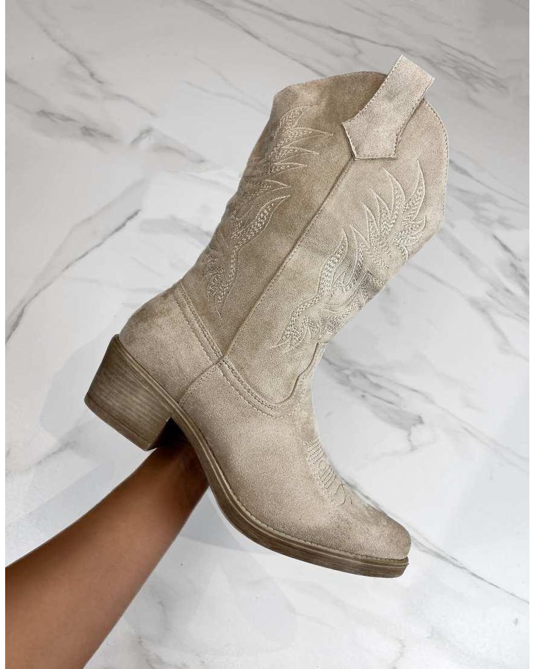 GIA STUDIOS Natural Cowboy Western Boots