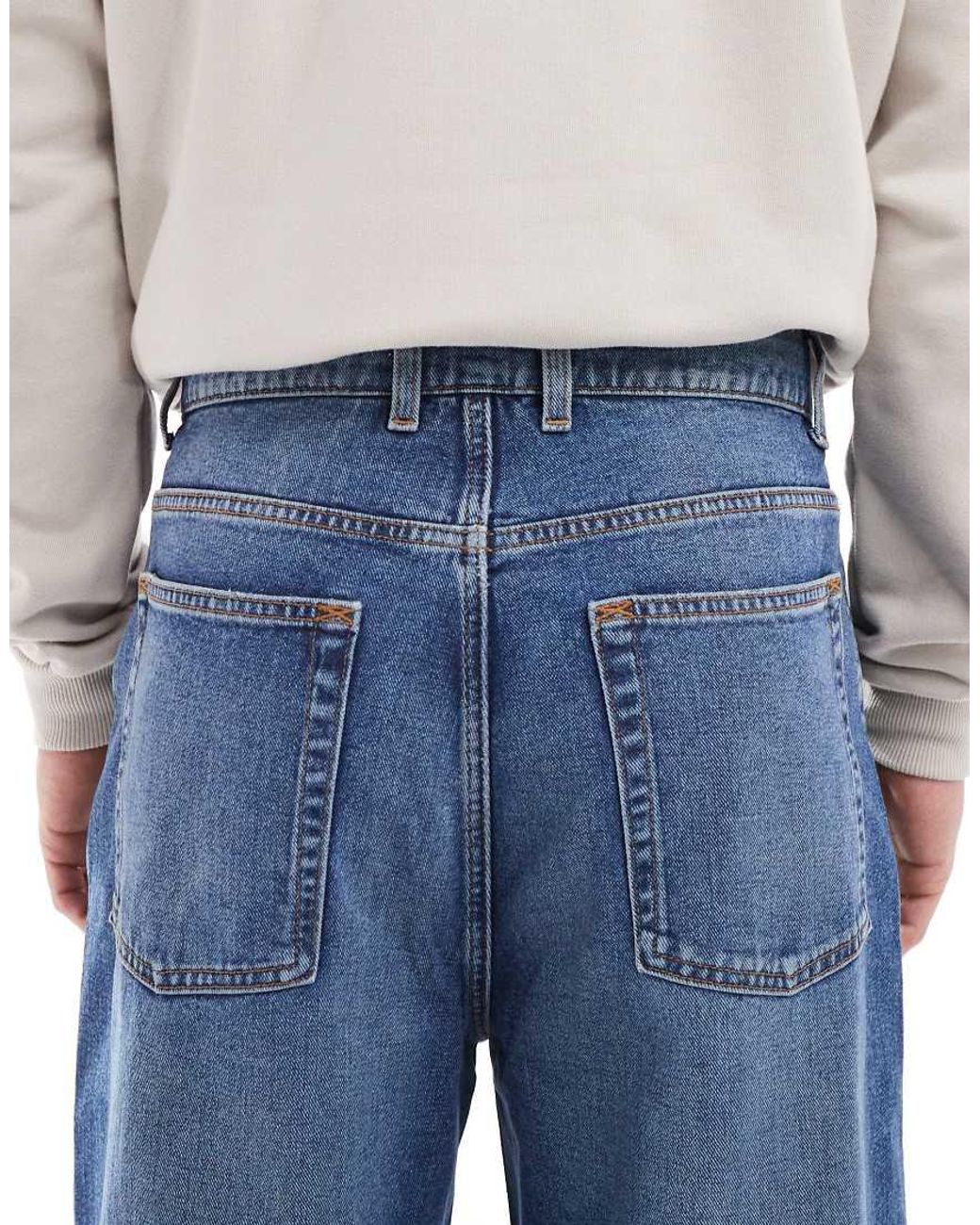 Collusion Blue X001 Antifit Mid Rise Jean for men