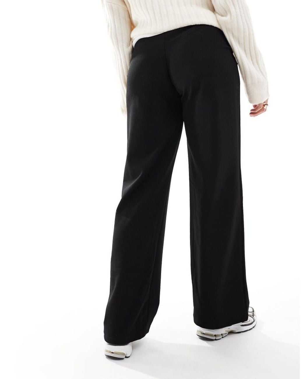 Vero Moda Blue Pleat Front Wide Leg Trousers