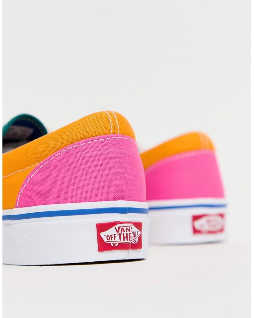vans era stacked colour block trainers
