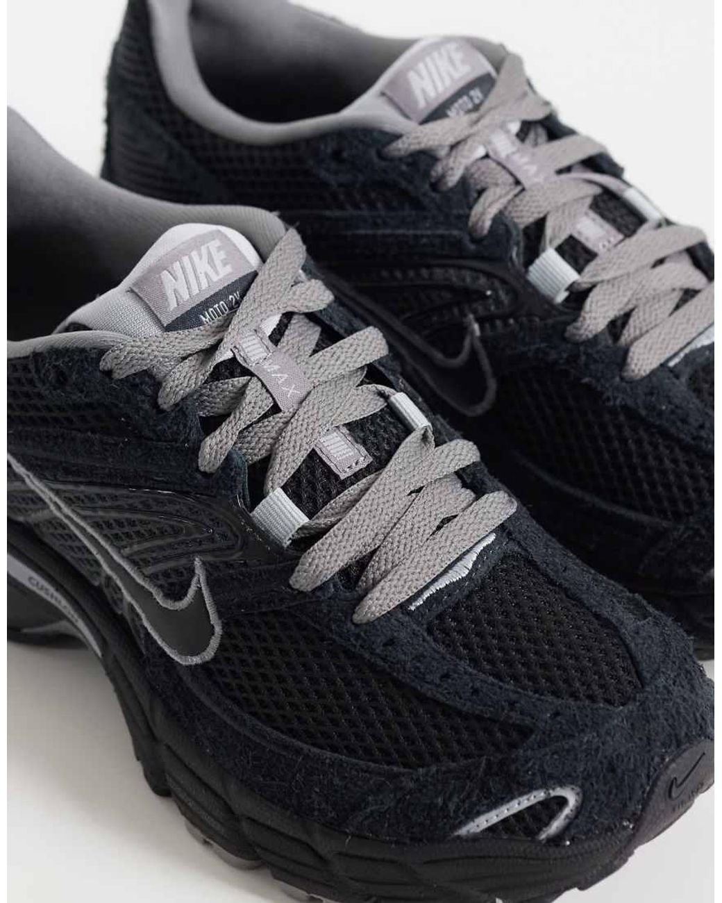 Nike Blue Air Max Moto 2K Suede Mix Trainers