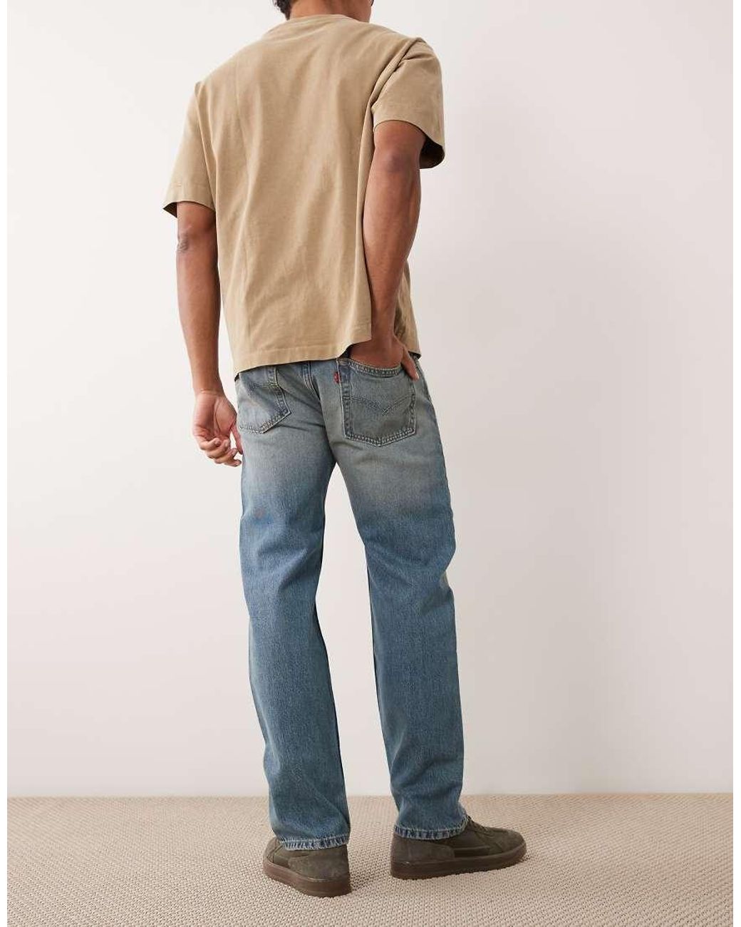 Levi's Natural 555 Relaxed Straight Jeans for men