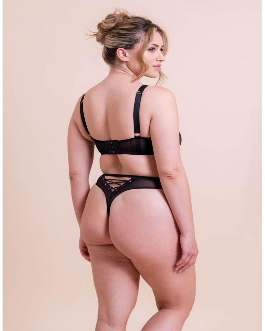 Curvy Kate Pink Scantilly Laced Up High Waist Thong