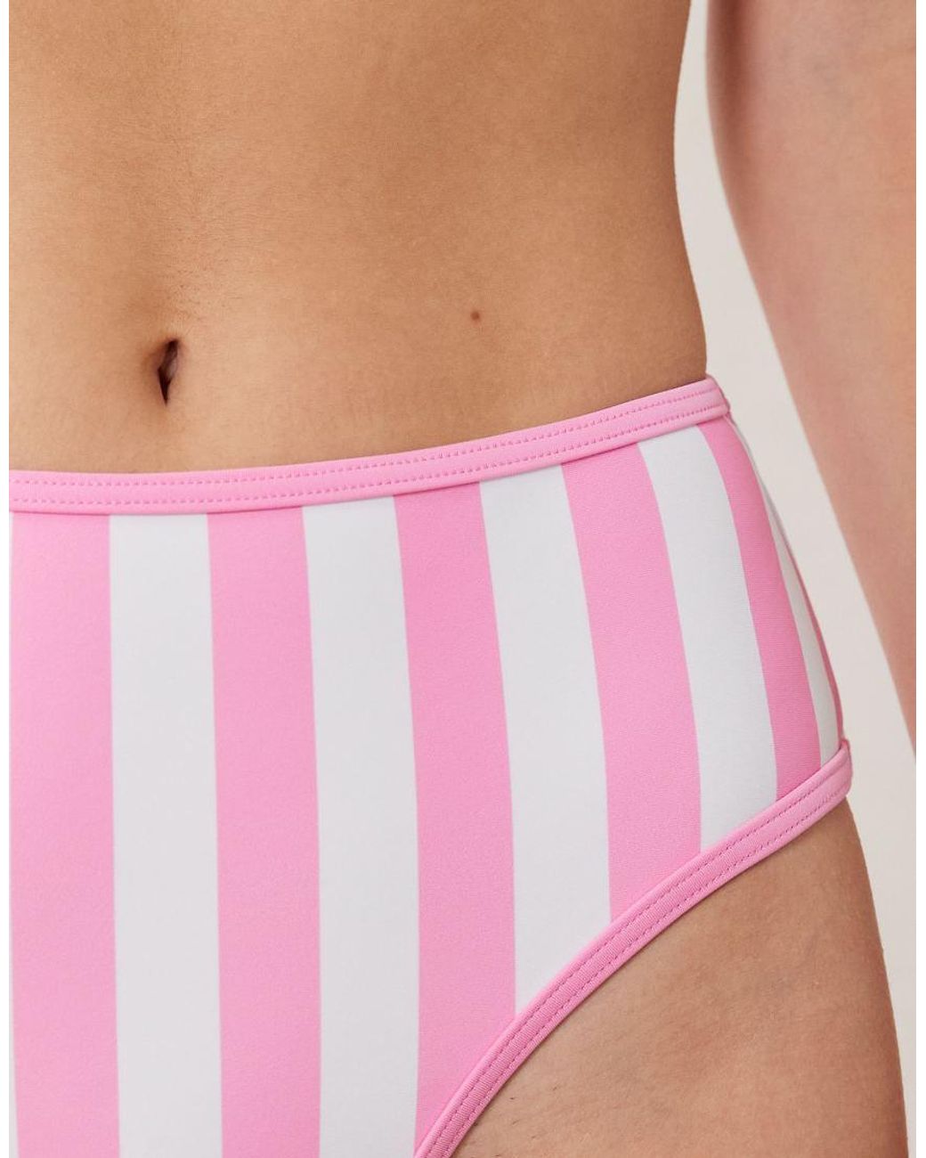 Peek & Beau Pink High Waist Bikini Bottom