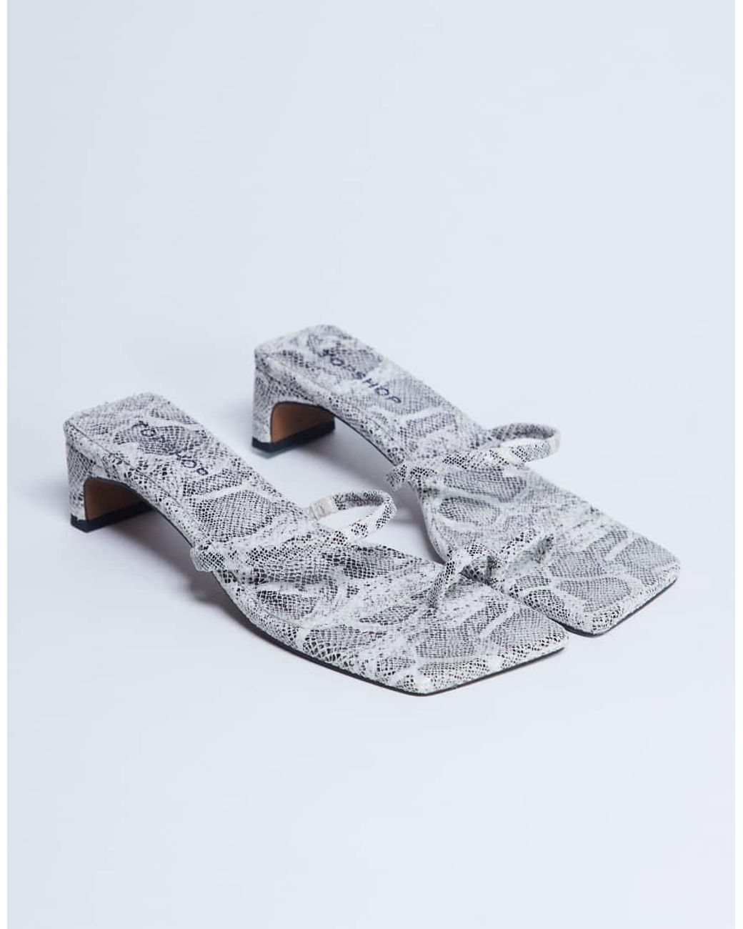 TOPSHOP White Ivy Mid Heeled Sandals