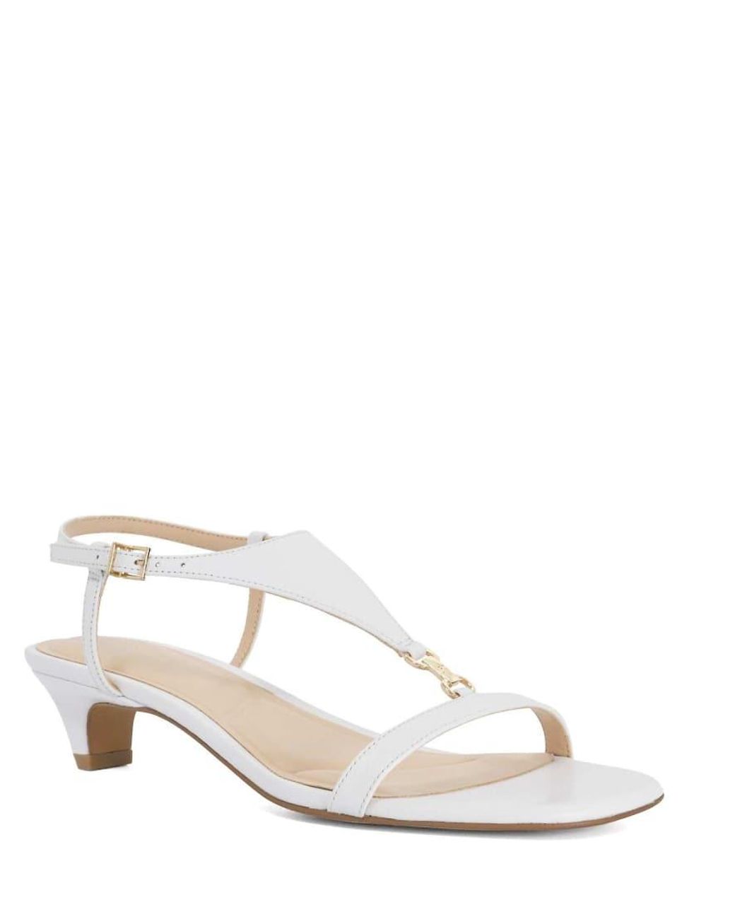 Dune White Monacos Smart Sandals