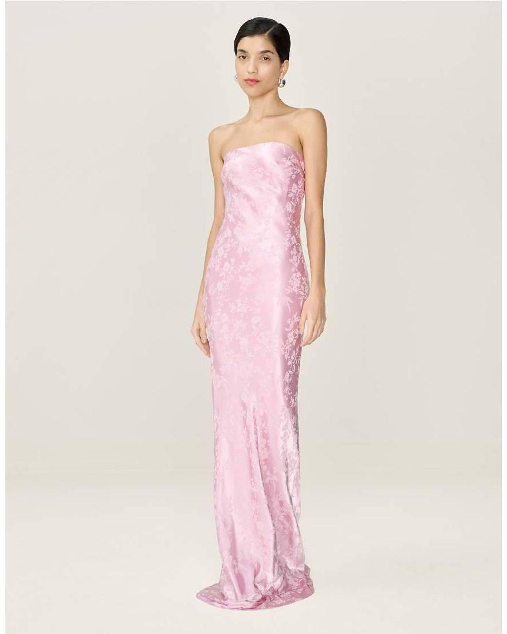 OMNES Pink Amdra Jacquard Dress