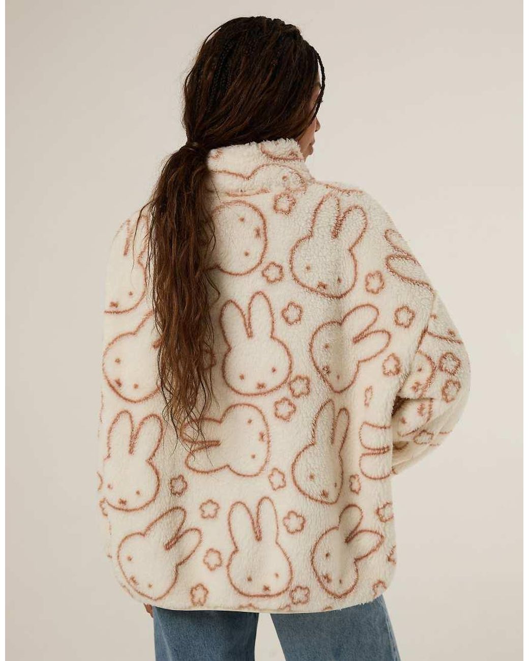 Skinnydip London Natural Miffy X Flower Fleece Jacket
