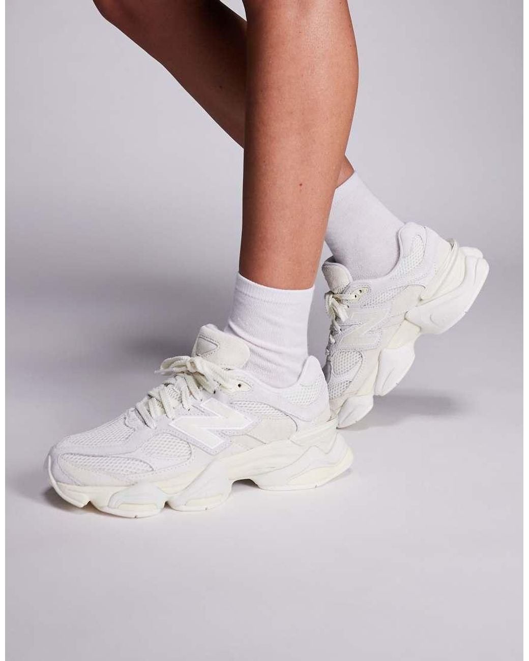New Balance White 9060 Trainers