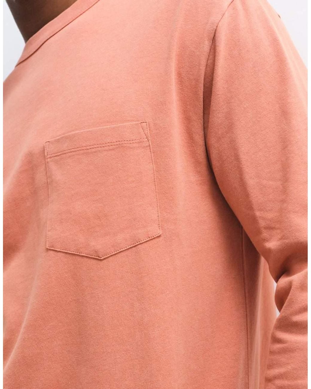 ASOS Red Relaxed Long Sleeve T-shirt for men