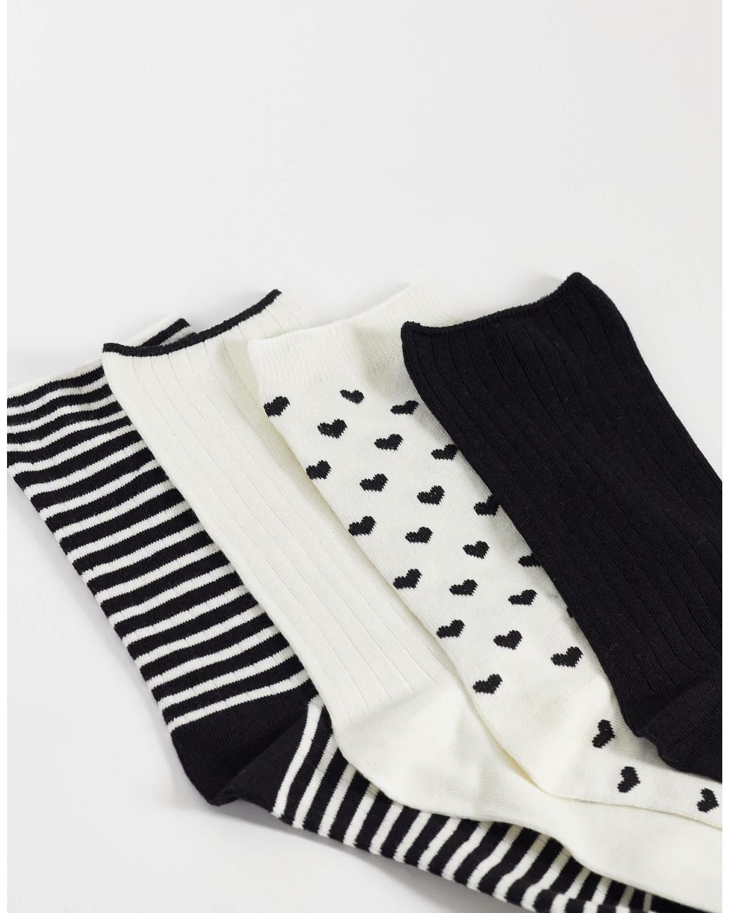 Lindex White 4 Pack Socks