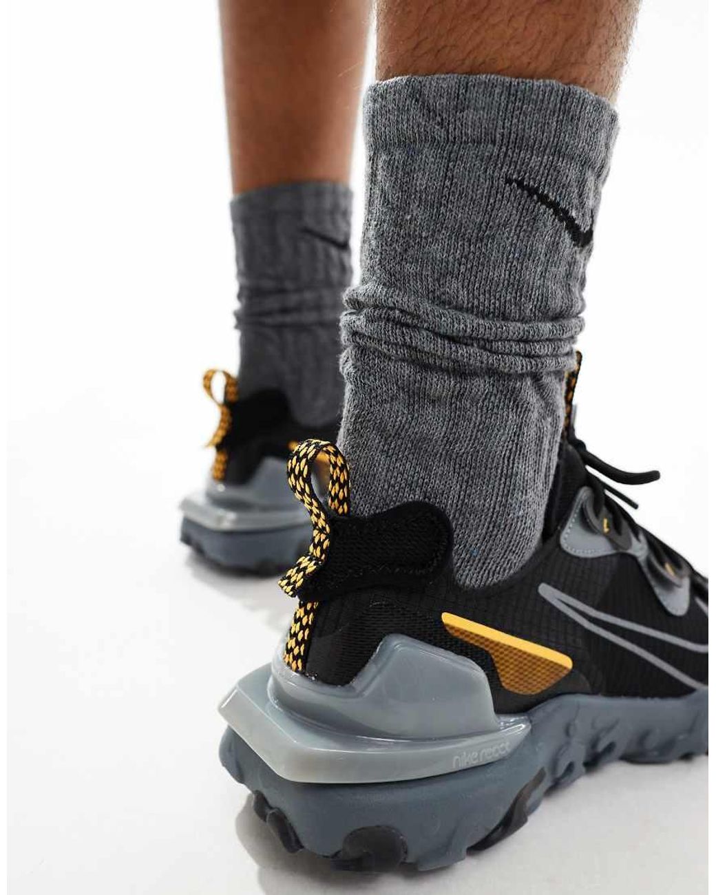 nike react vision grey on feet