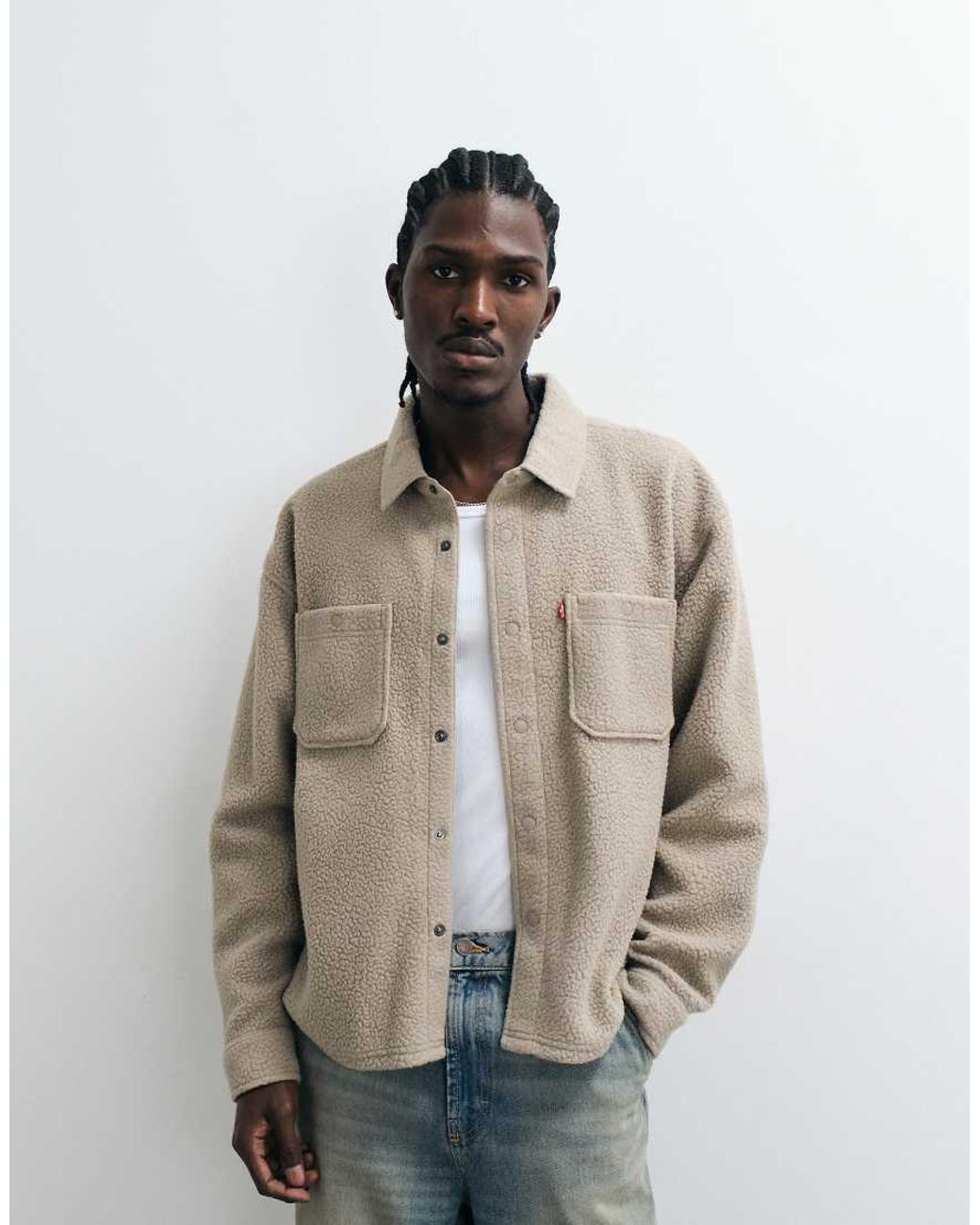 Levi's Natural Borg Shirt for men