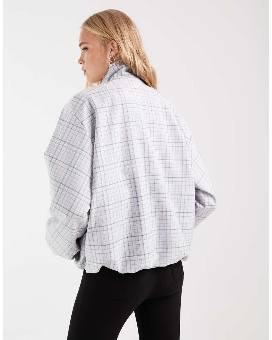 Adidas Originals Gray Check Track Top
