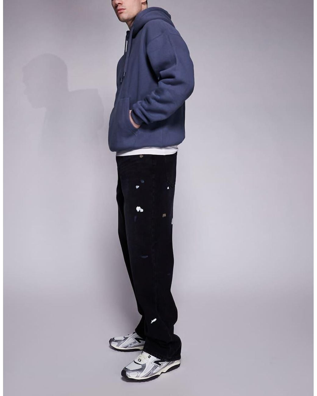 Good For Nothing Blue baggy Denim Jeans for men