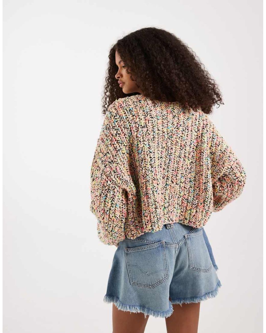 Free People Blue Flea Market Cardigan