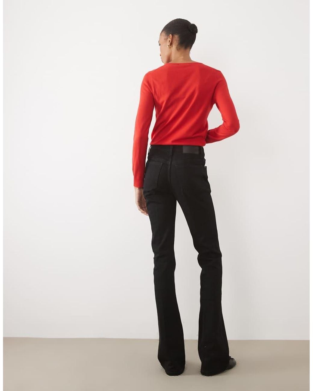 ASOS Red Asos Design Tall Bootcut Flare Jean