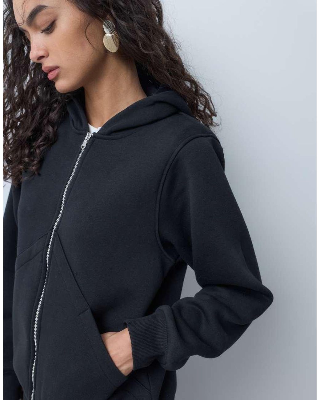 ASOS Blue Long Sleeve Zip Front Hoodie Co-Ord