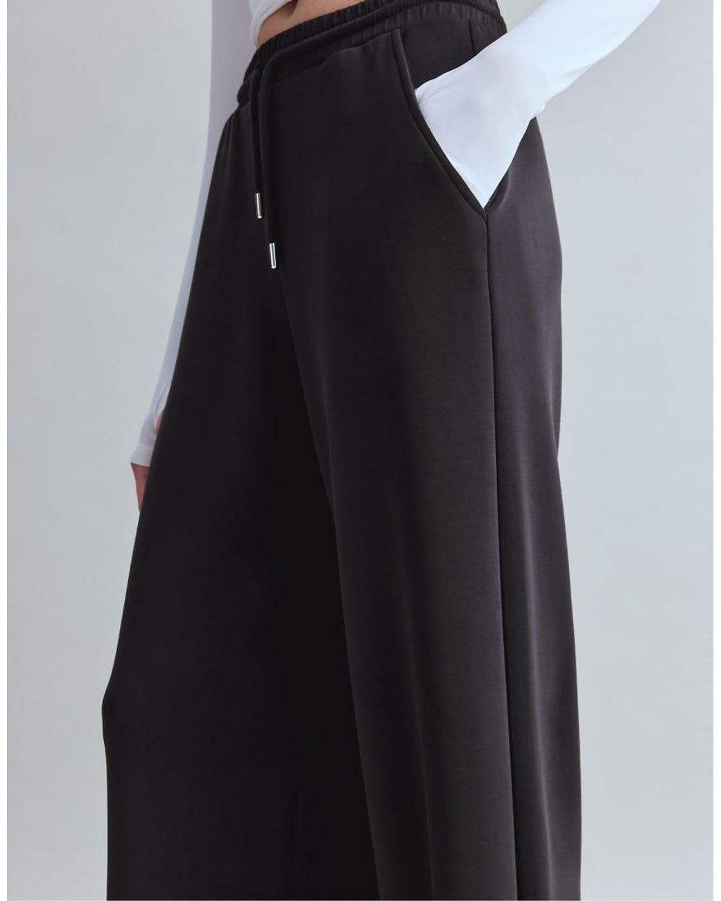 Stradivarius Black Flare Sweatpants