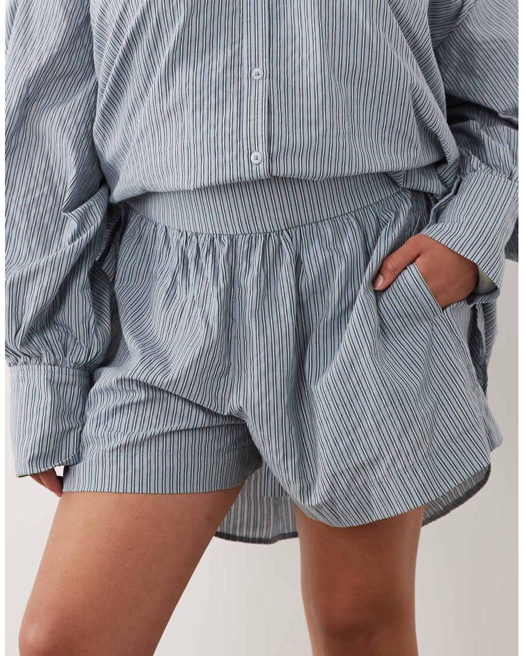 ASOS Blue Asos Design Curve Pull On Shorts