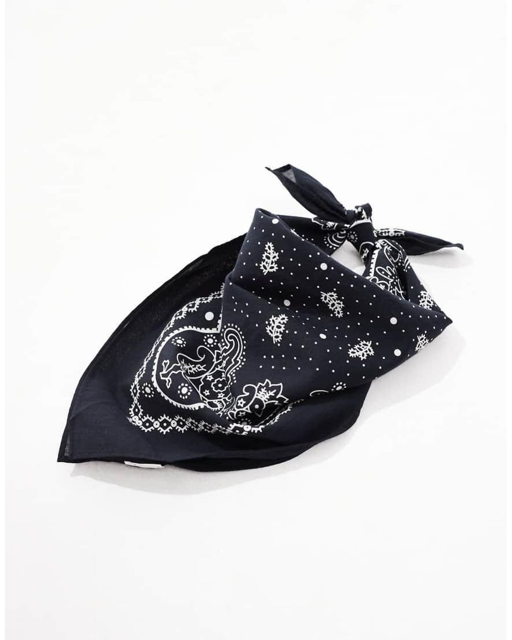Levi's Black Paisley Print Bandana for men