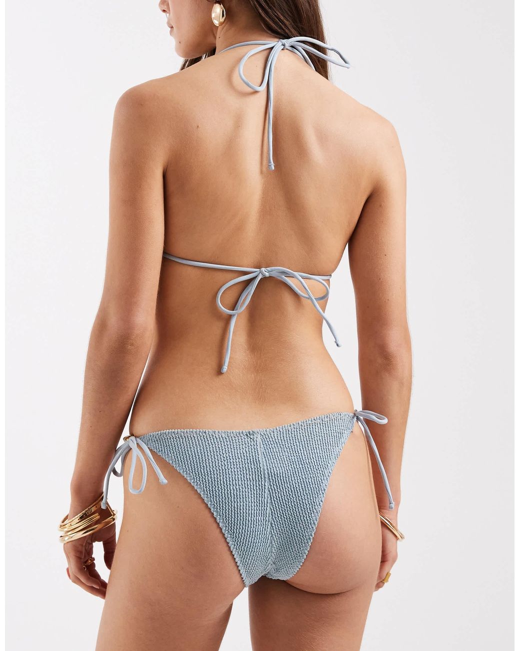 Lindex White Tie Side Bikini Bottom