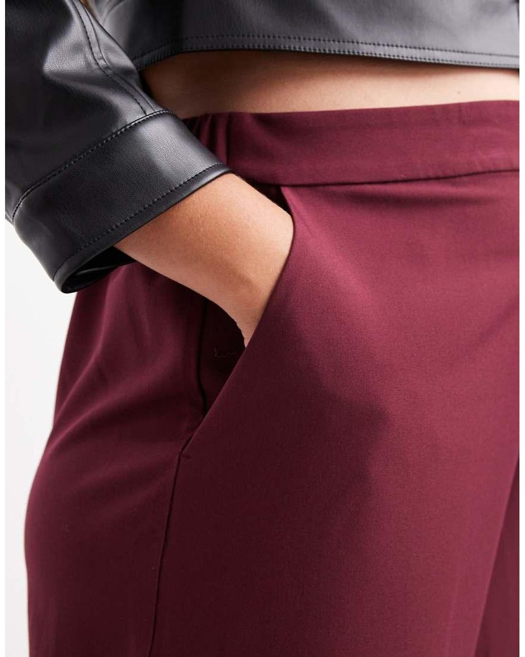 ASOS Curve Tailored Relaxed Straight Leg Pants