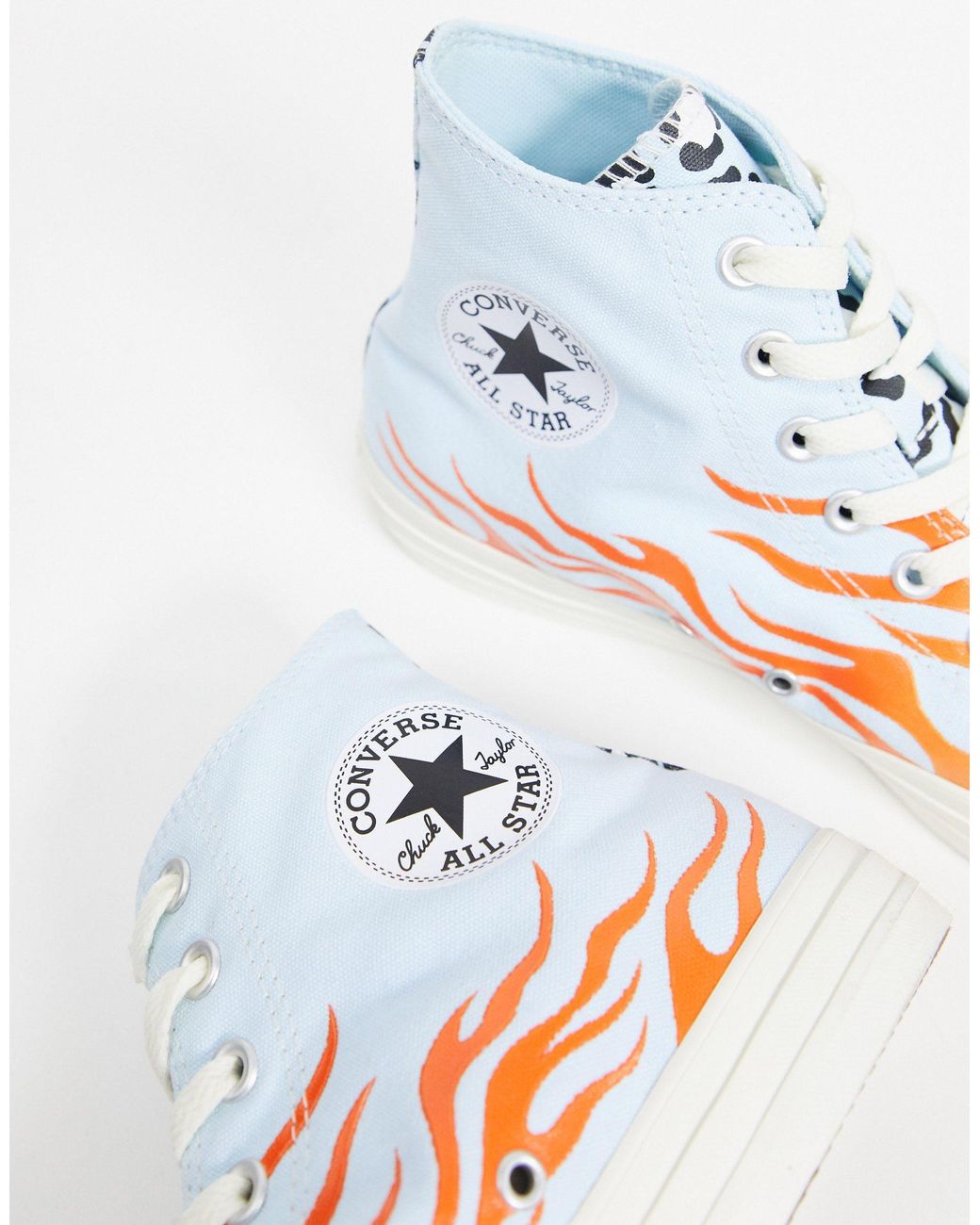 Converse Chuck Taylor All Star Archival Leopard And Flame Print Hi Trainers  in Blue for Men | Lyst Canada