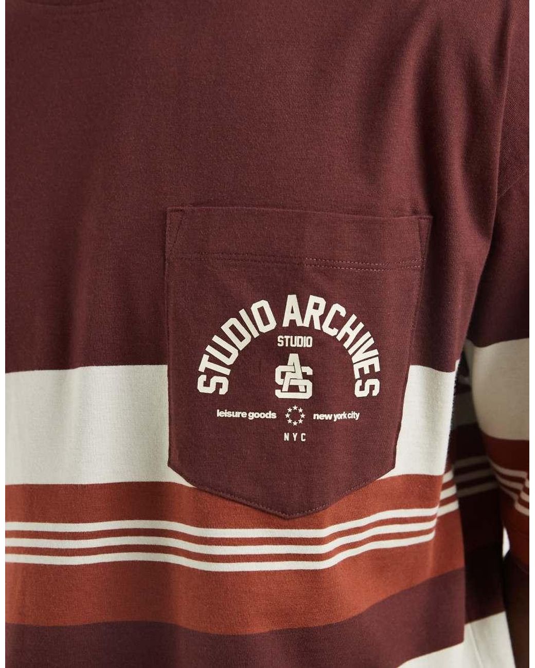 ASOS Brown Oversized T-shirt for men
