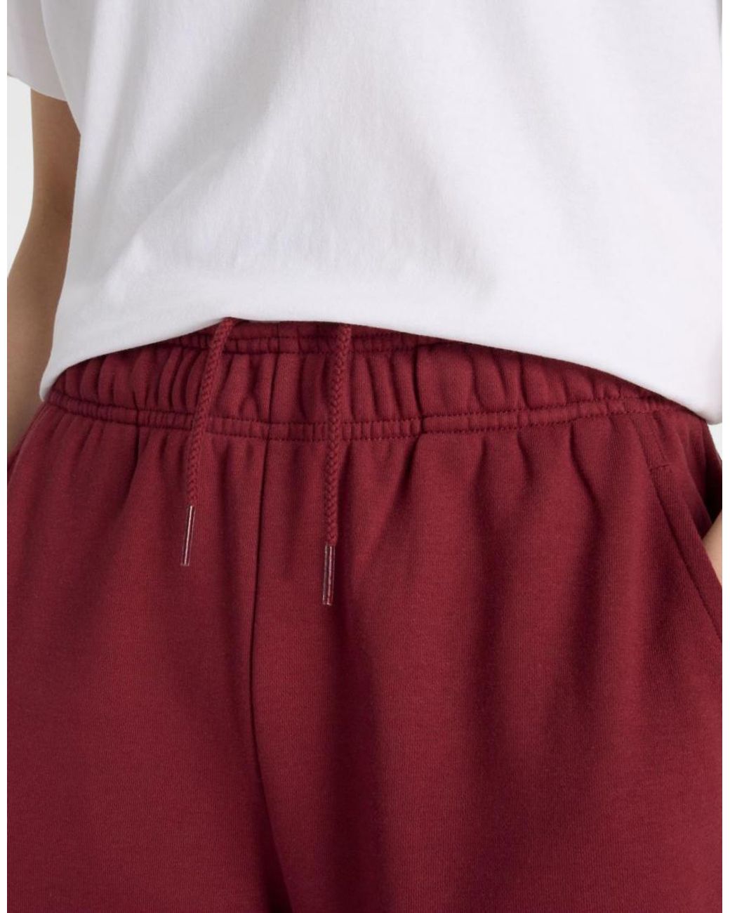 New Balance Red Sport Essentials French Terry Joggers