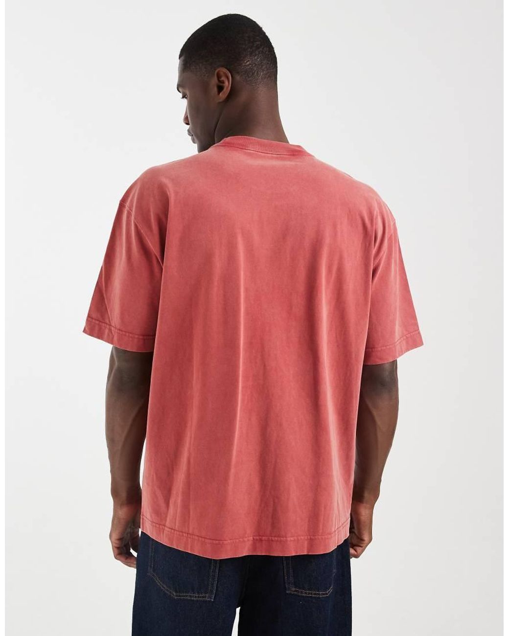 Hollister Red Boxy T-shirt for men