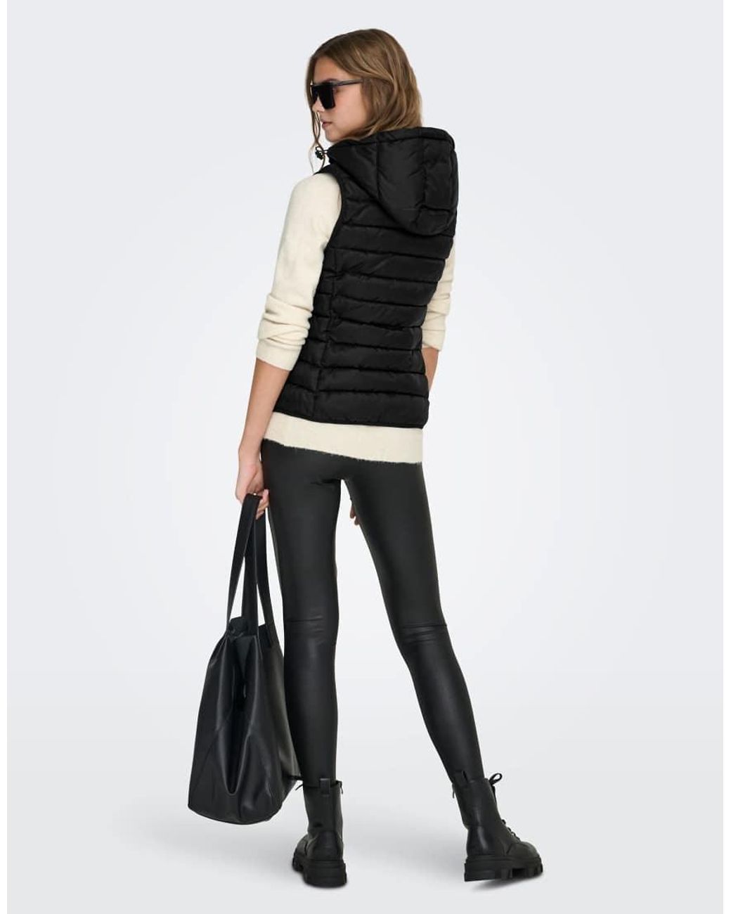 ONLY Doorgestikte Bodywarmer in het Black