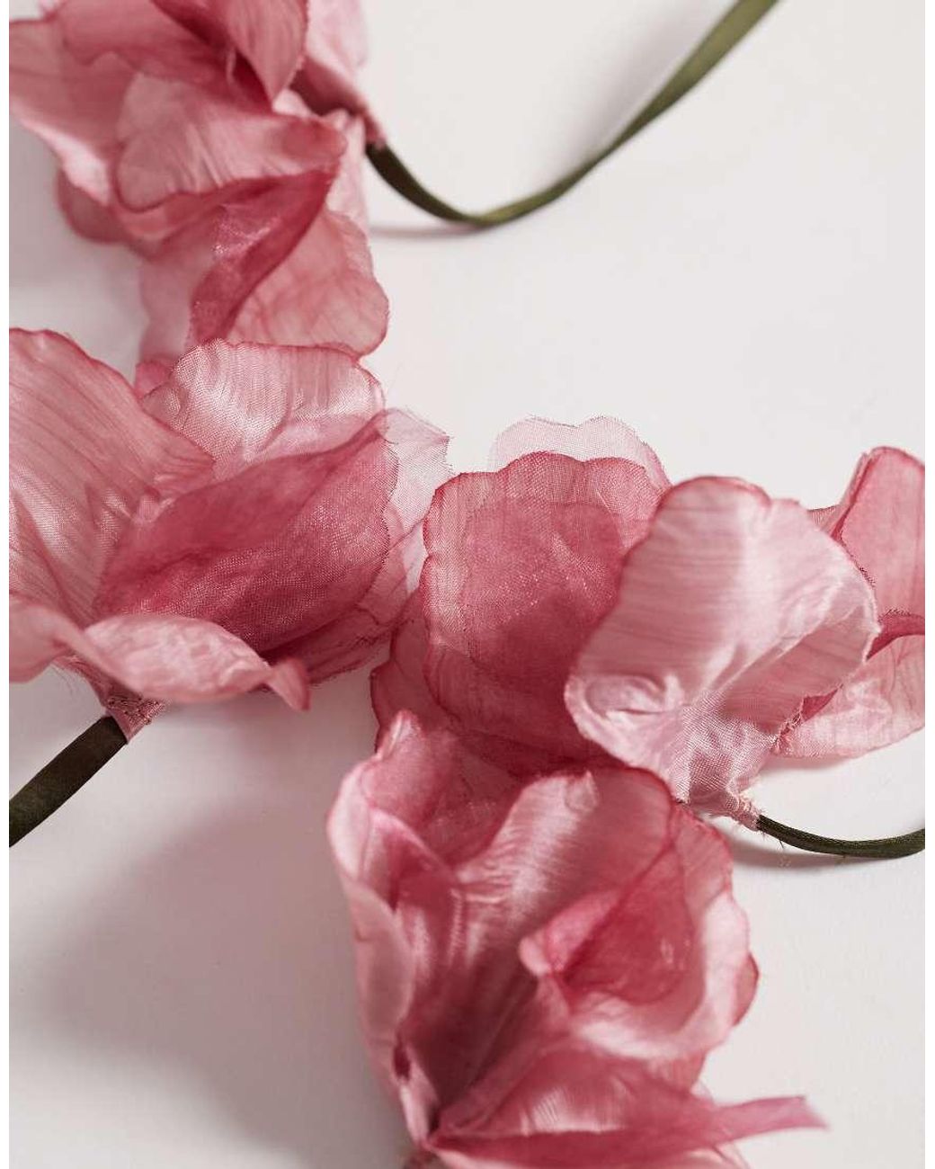 ASOS Pink Nigella Oversized Flower Detailing Tie Leg High Heel Sandals
